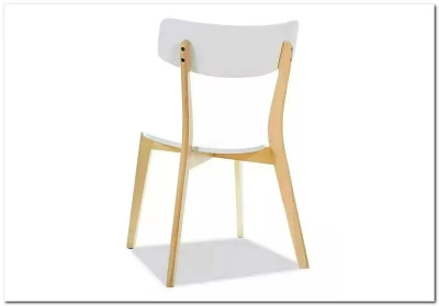 Стул кухонный Signal TIBI (белый/дуб беленый)