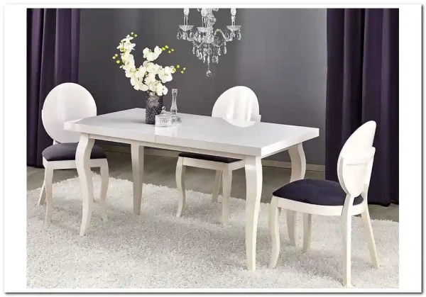 Стол обеденный Halmar MOZART 160 раскладной (белый)