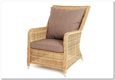 Гляссе кресло плетеное