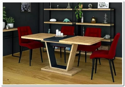 Стол обеденный Signal NIGEL раскладной (дуб вотан/коричневый)