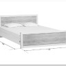 Купить Кровать Koen LOZ140x200 ясень снежный BRW с доставкой по России по цене производителя можно в магазине Другая мебель в Челябинске