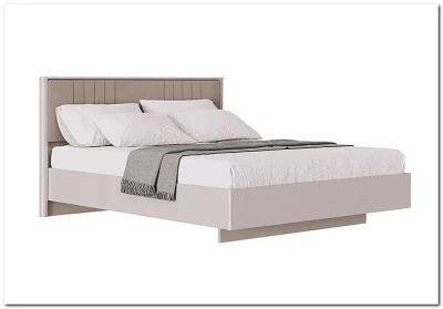 Кровать с подъемным механизмом с мягким элементом Dalia персидский жемчуг LOZ160х200 BRW 