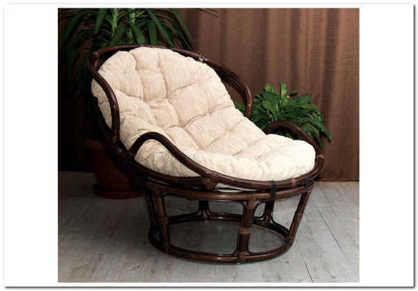 Кресло Папасан Челси 23/03 из ротанга 