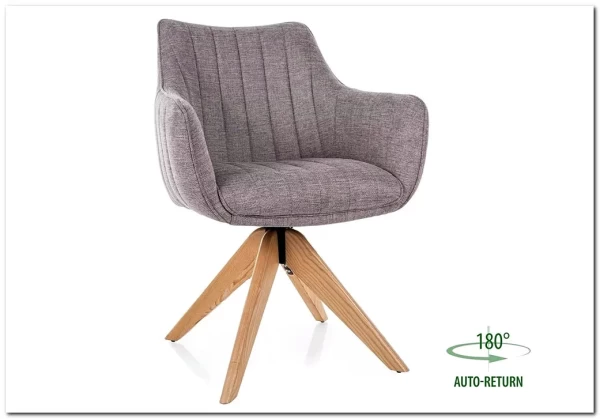 Стул кухонный Signal AZALIA D Brego 07 поворотный (серый/дуб)