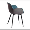 Стул VALENTINO (mod. PC45-2) Turquoise (бирюзовый)/Grey (серый)/чёрный