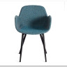 Стул VALENTINO (mod. PC45-2) Turquoise (бирюзовый)/Grey (серый)/чёрный