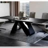 Стол обеденный Signal DIUNA CERAMIC раскладной (черный мат)