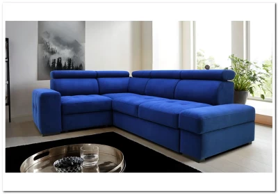 Угловой диван Висмут с полупуфом Soft Time