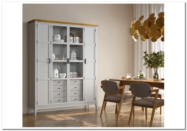 Шкаф для книг Квадро-С 422Ф/04 из массива сосны