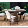 Стол обеденный Halmar ROBINSON (бежевый мрамор/капучино/черный)