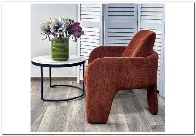 Кресло CUBE OTE SEA-500 Бронзовый,ткань/каркас металл в обивке бронзового цвета OTE SEA 500 ®DISAUR