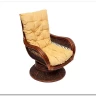 Кресло-качалка "ANDREA Relax Medium" /с подушкой античный орех/Кремовый
