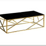 Стол журнальный Signal ESCADA B II (эффект черного мрамора/золотой)