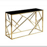 Стол журнальный Signal ESCADA B II (эффект черного мрамора/золотой)
