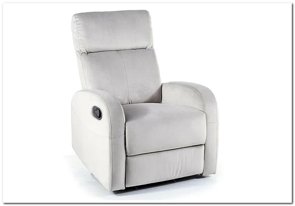 Кресло Signal OLIMP VELVET раскладное (светло-серый)