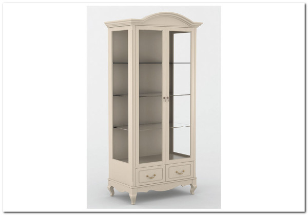 Двухдверная витрина Авиньон из массива бука 