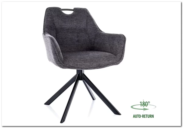 Стул кухонный Signal REMO Brego 18 (темно-серый/черный)