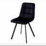Стул CHILLI SQUARE BLUVEL-19 черный, велюр / черный каркас