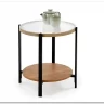Стол журнальный Halmar KAMALA S (прозрачный/натуральный/черный)
