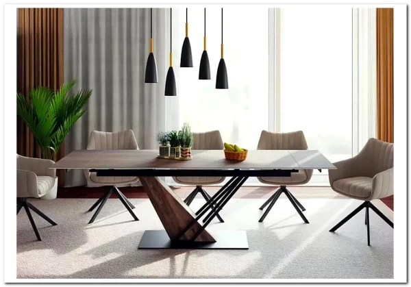 Стол обеденный Signal GENESIS Legno 180 (эффект дерева/дуб/черный)